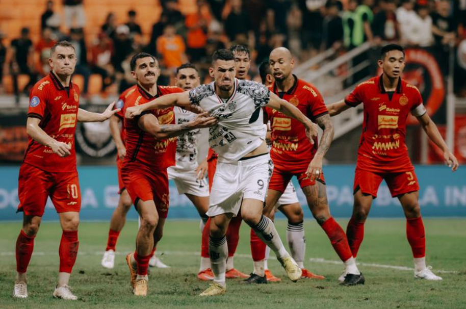 Penyerang Bali United, Boris Kopitovic, beraksi pada partai Persija vs Bali United di Jakarta International Stadium (JIS), Sunter, Jakarta Utara, pada Sabtu (10/5/2025) pukul 19.00 WIB.(DOK BALI UNITE