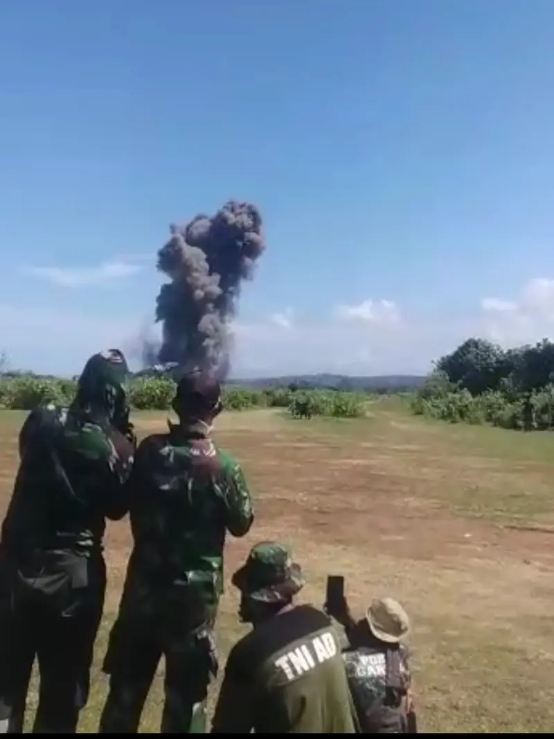 Lokasi pemusnahan amunisi kadalursa berada jauh dari pemukiman warga dan lokasinya dekat dengan pantai