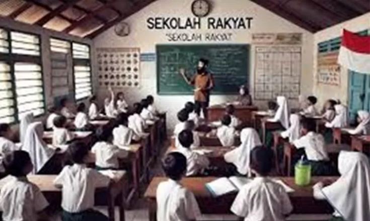 Ilustrasi sekolah rakyat.