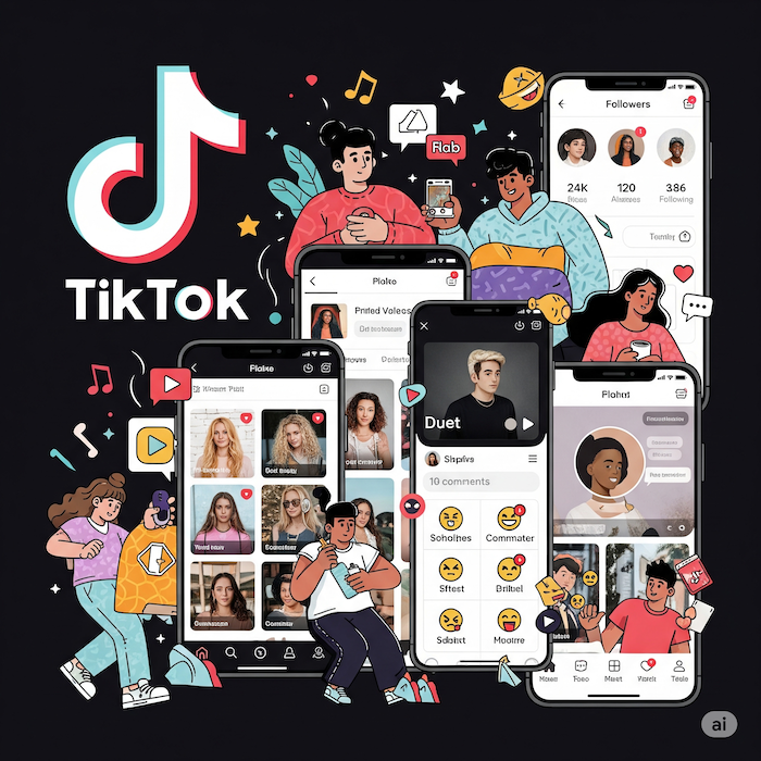 Ilustrasi fitur TikTok.
