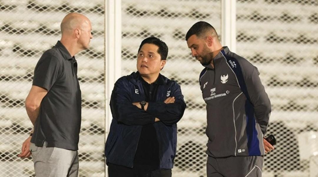 Ketua PSSI, Erick Thohir dan Patrick Kluivert (Instagram: timnasindonesia)