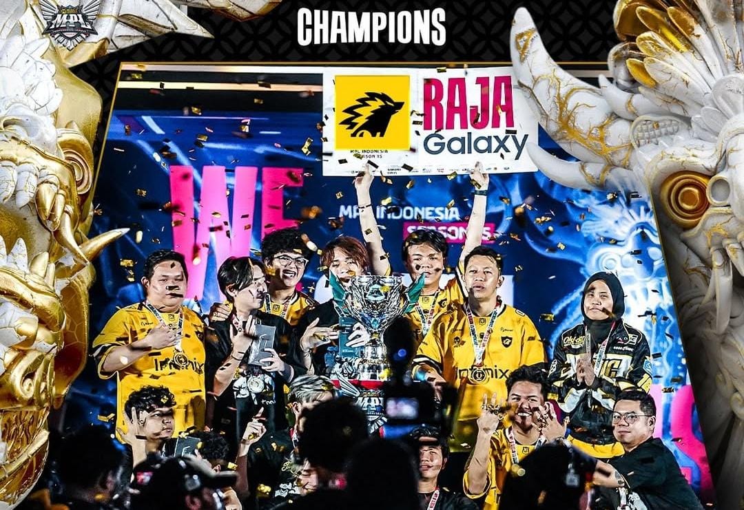 Onic Indonesia keluar sebagai juara kompetisi MPL Indonesia season 15 setelah menaklukkan perlawanan RRQ Hoshi. (Instagram mpl.id.official)
