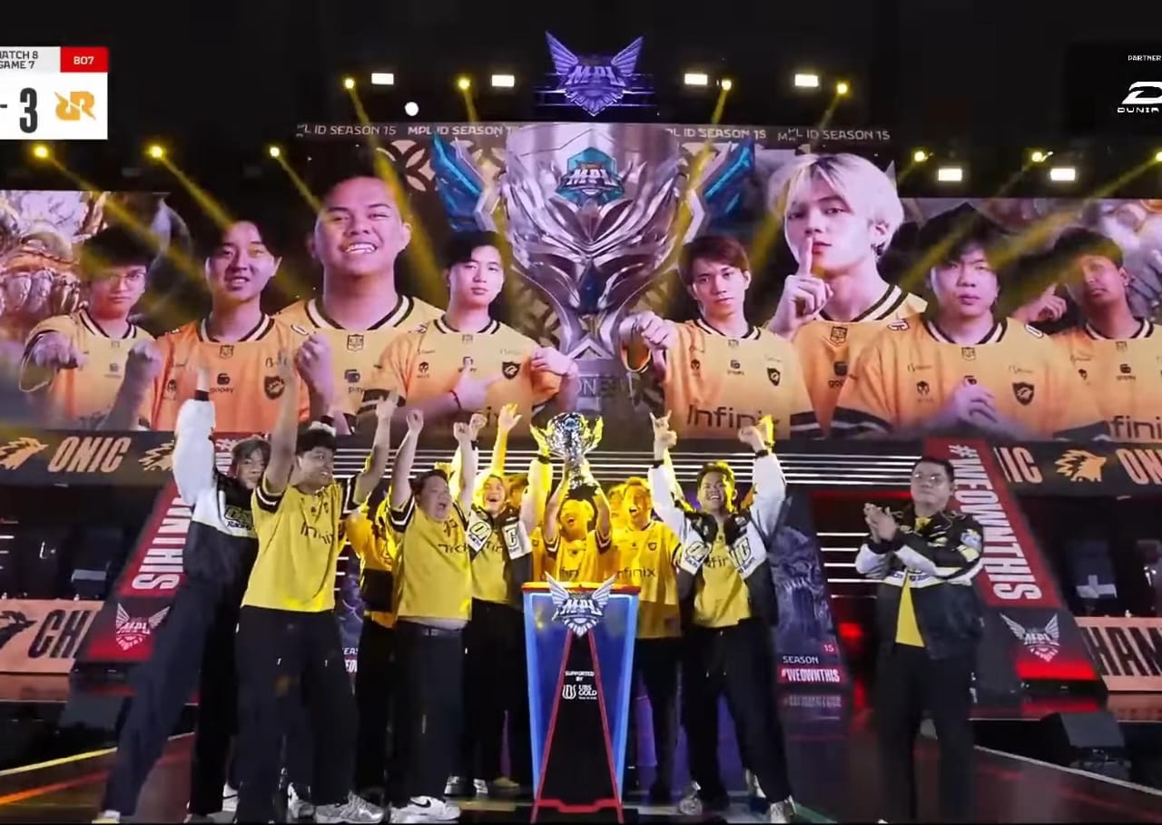 Tim Onic Indonesia kembali meraih juara untuk yang ketujuh di kompetisi MPL Indonesia. (YouTube MPL Indonesia)