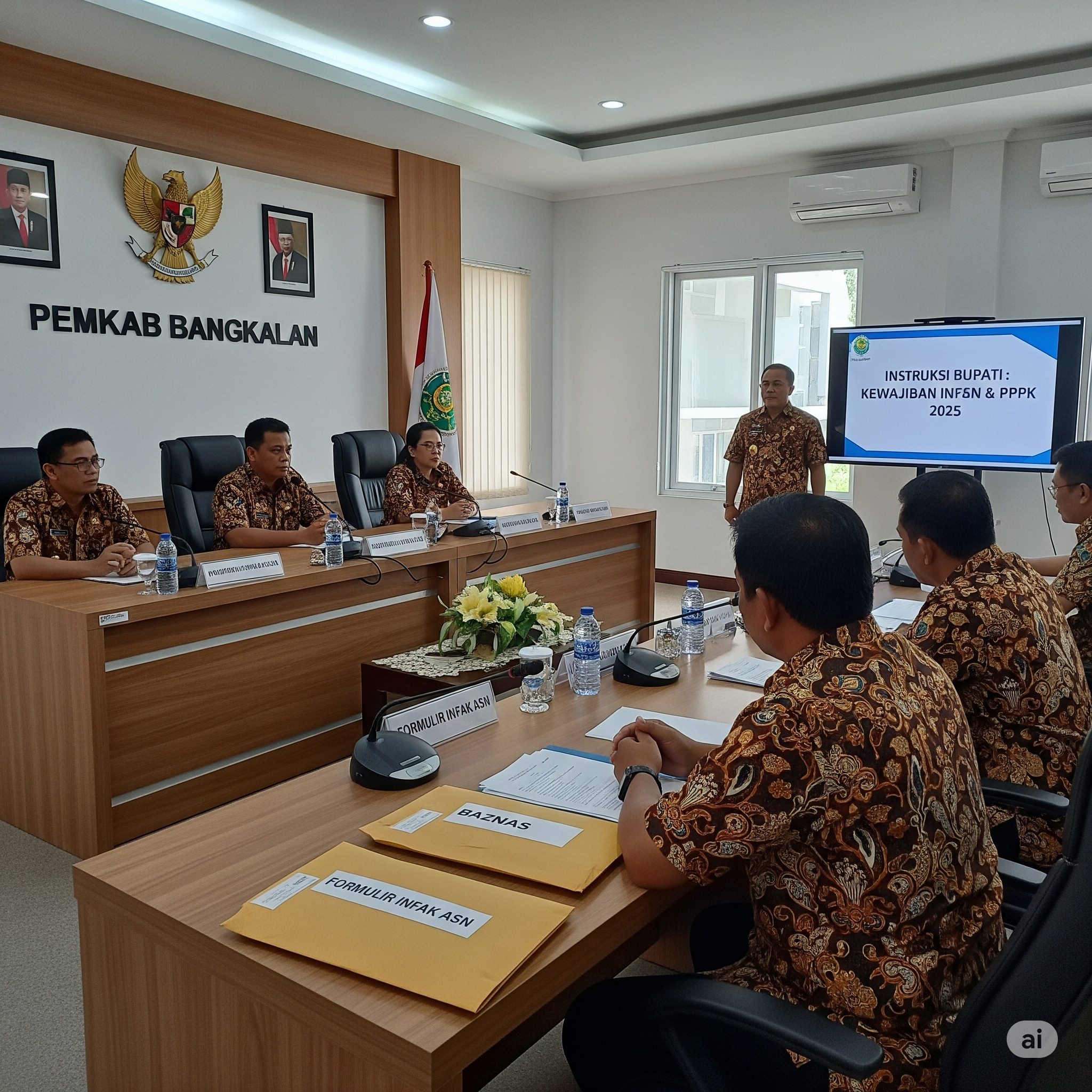IlustrasI: Pemkab Bangkalan mengadakan rapat untuk menentukan besaran infaq bagi PNS