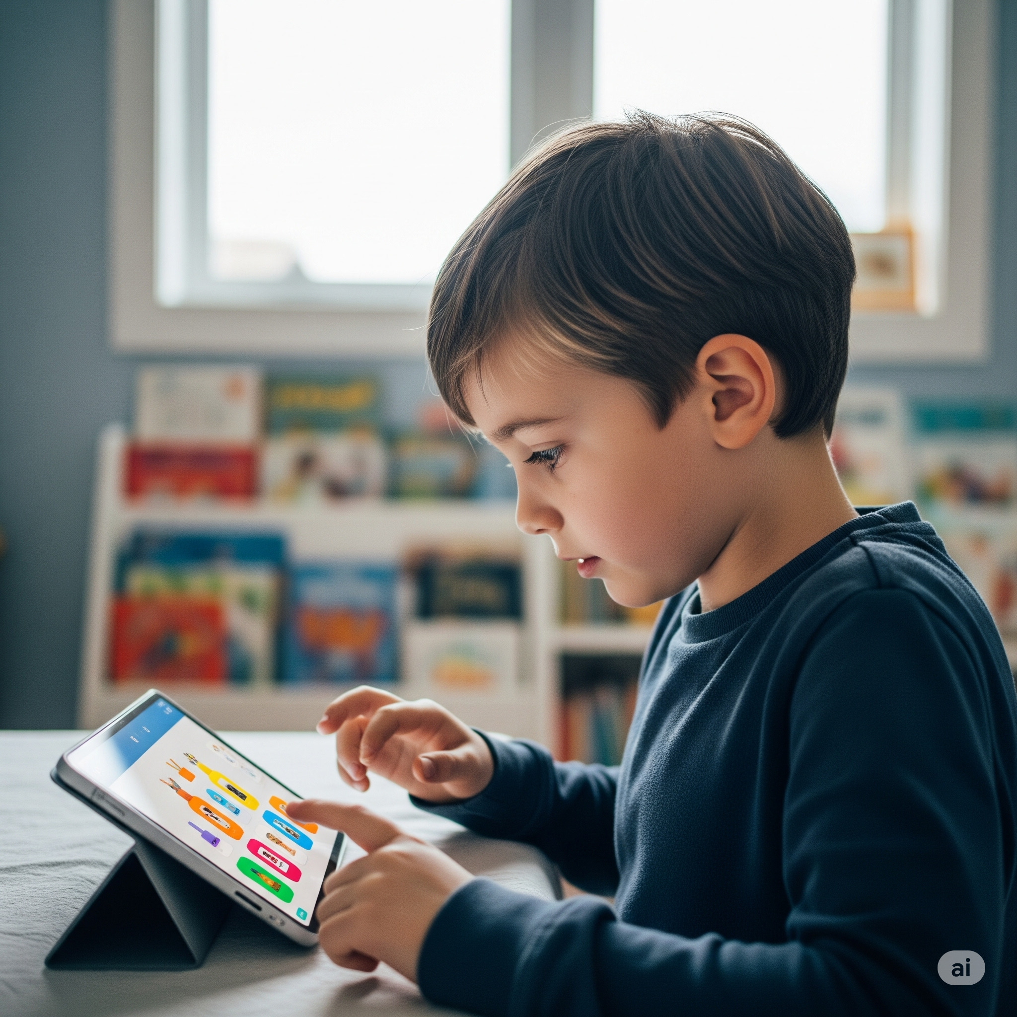 Ilustrasi anak main gadget. Era digital membuat para orang tua sulit menjauhkan anak dari gadget.