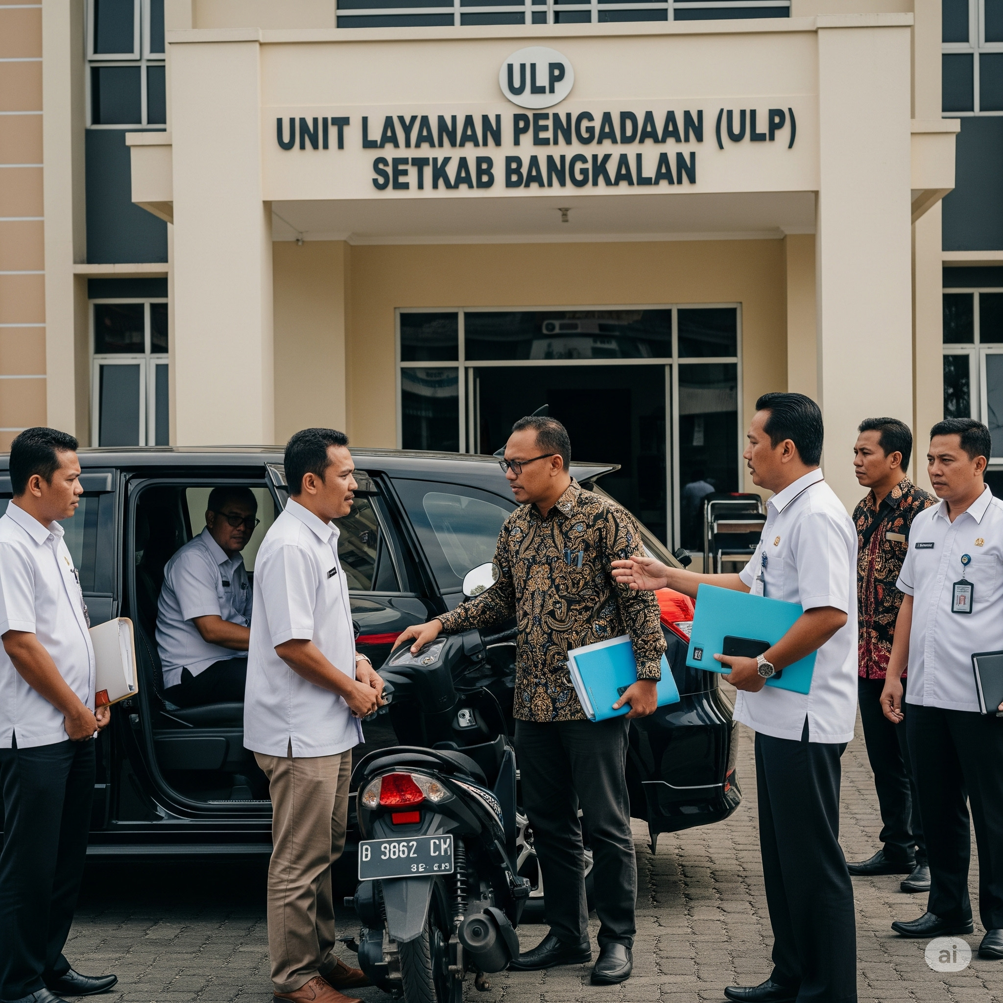 Ilustrasi petugas ULP sedang bernegoisasi dengan rekanan
