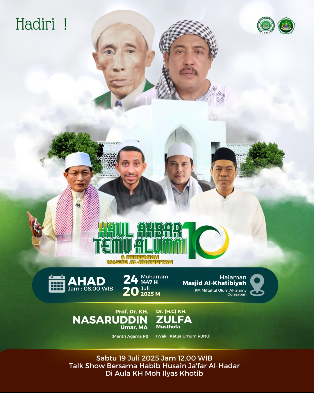 Reuni dan haul Akbar PP Miftahul Ulum Al-Islamy akan digelar Minggu 20 Juli