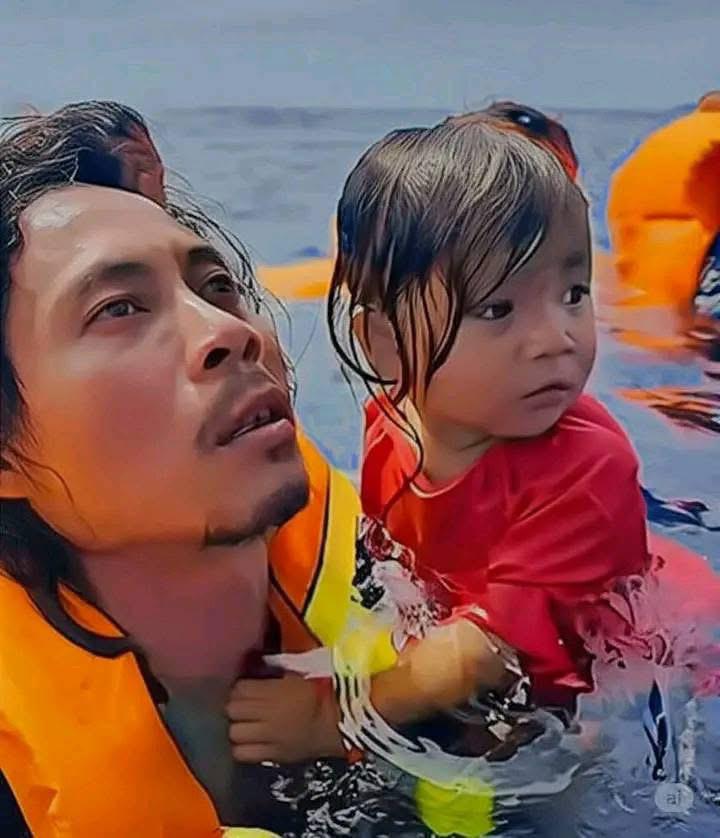 Abdul Rahman salah satu penumpang saat menyelamatkan seorang anak