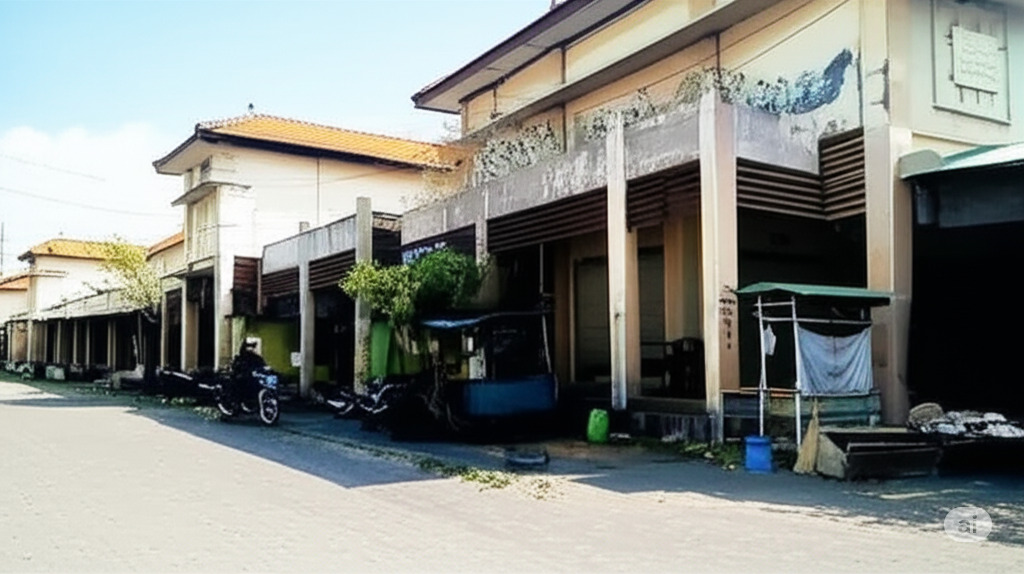 Kondisi pasar Ki Lemah Duwur yang memerlukan revitalisasi karena kondisinya sudah kumuh