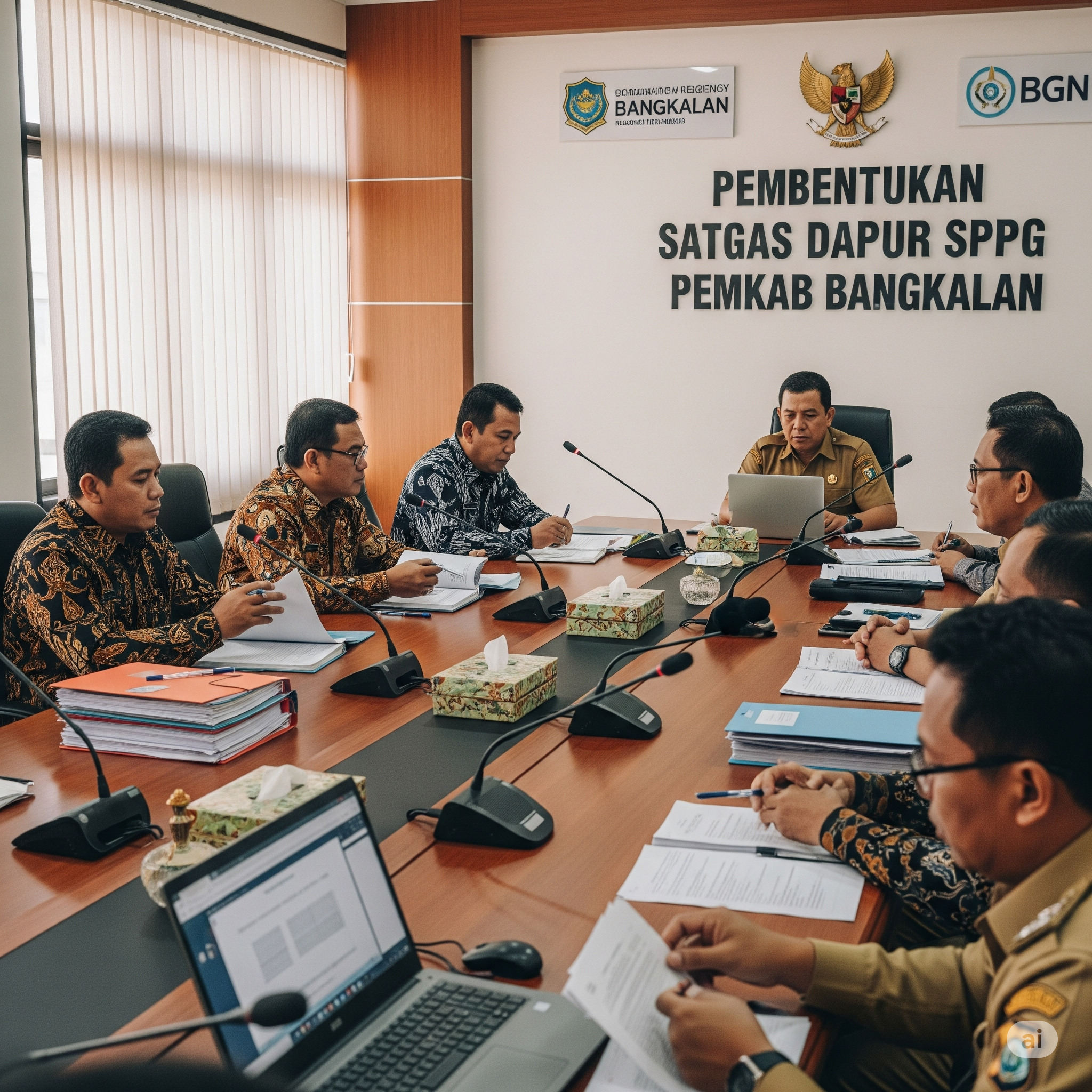 Ilustrasi pembentukan Satgas SPPG oleh pemerintah Daerah Kab. Bangkalan