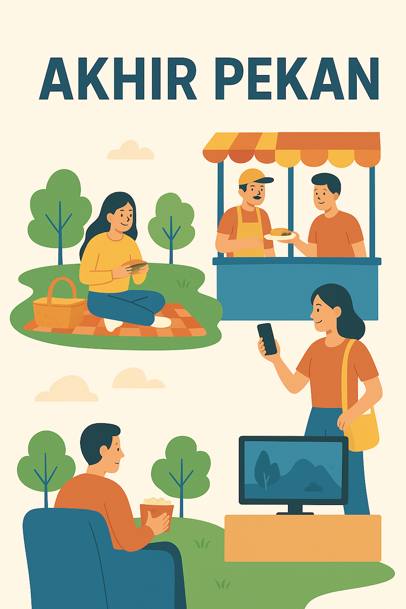 Aktivitas seru yang bisa dilakukan saat akhir pekan.