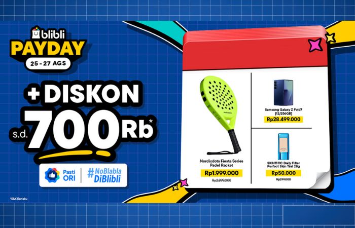 Jangan lewatkan Promo terbaik Adidas berlangsung di blibli payday  25-27 Agustus. (blibli)