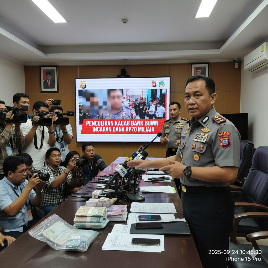 ilustrasi Polda Metro Jaya mengungkap motif penculikan Kacab Bank BUMN yang berujung pembunuhan