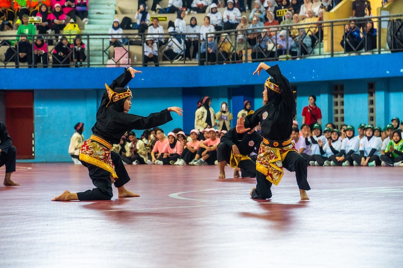 ANDALAN: Atlet IPSI Pamekasan saat mengikuti kompetisi pencak silat.&nbsp;