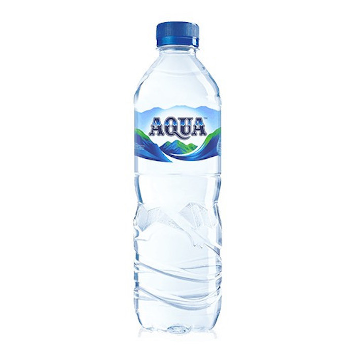 Produk air mineral Aqua. AI