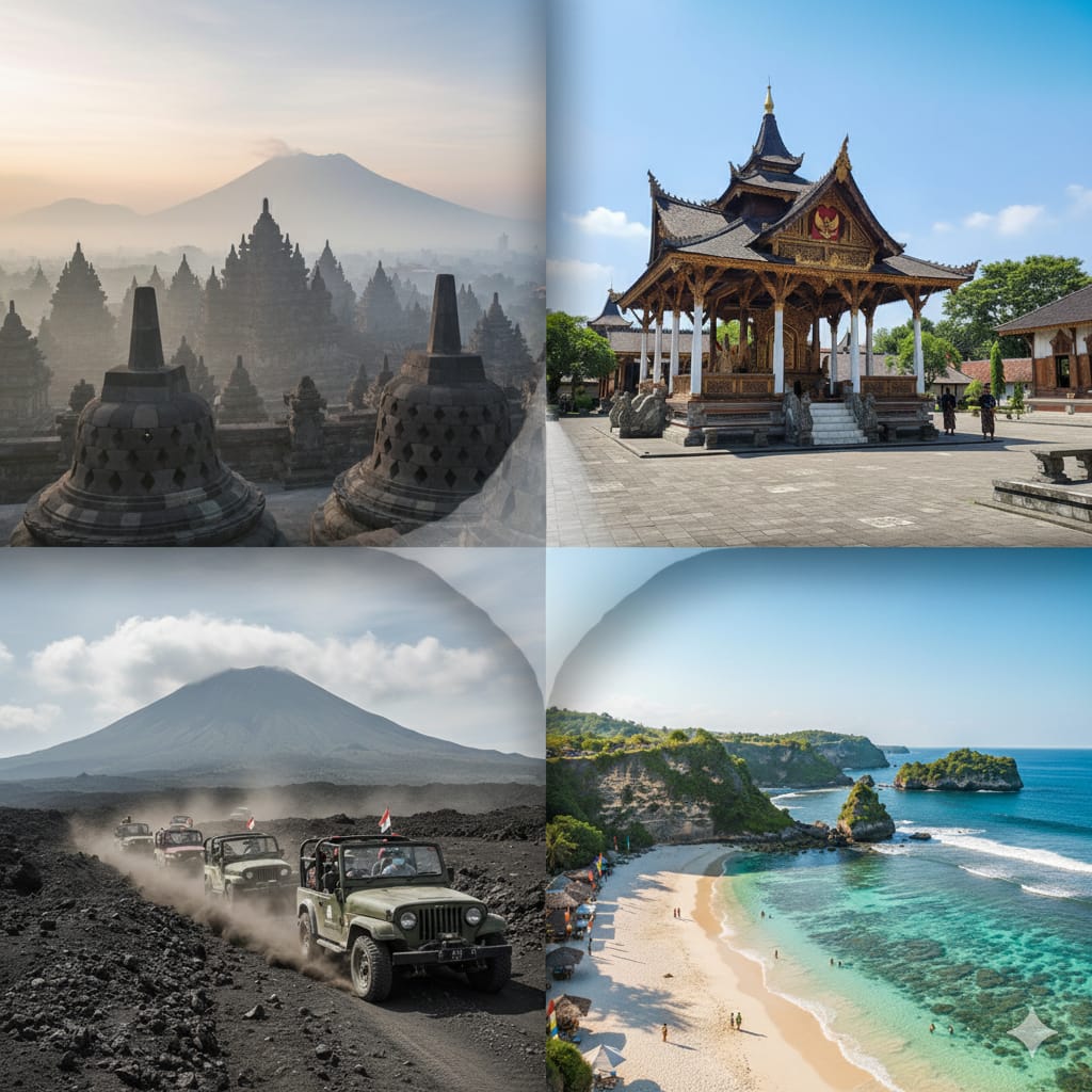 Empat destinasi wisata jogja.