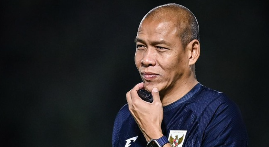 Nova Arianto membeberkan persiapan Timnas Indonesia U-17 jelang melawan Brasil. (ANTARA FOTO/BAYU PRATAMA S)