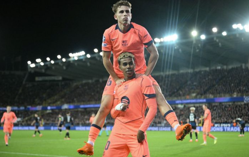 Barcelona bermain imbang 3-3 melawan Club Brugge di Liga Champions, Kamis (6/11/2025) dini hari WIB.