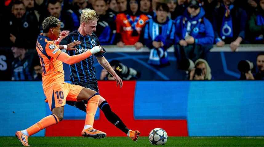 Barcelona ditahan Club Brugge 3-3 di Liga Champions. (Foto: Marcel van Dorst/EYE4images/NurPhoto via Getty Images)