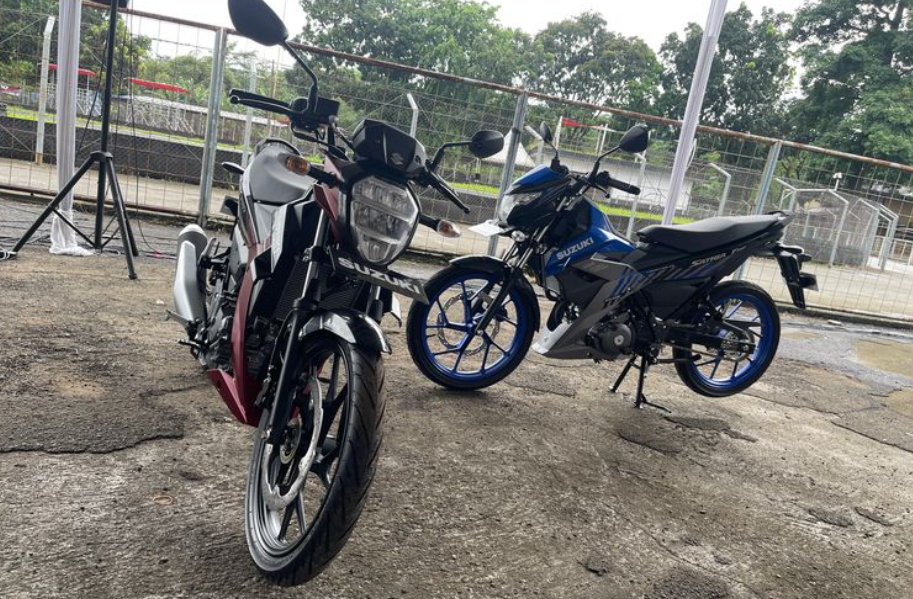 Suzuki Satria Pro dan Satria F150 baru(Kompas.com/Adityo)