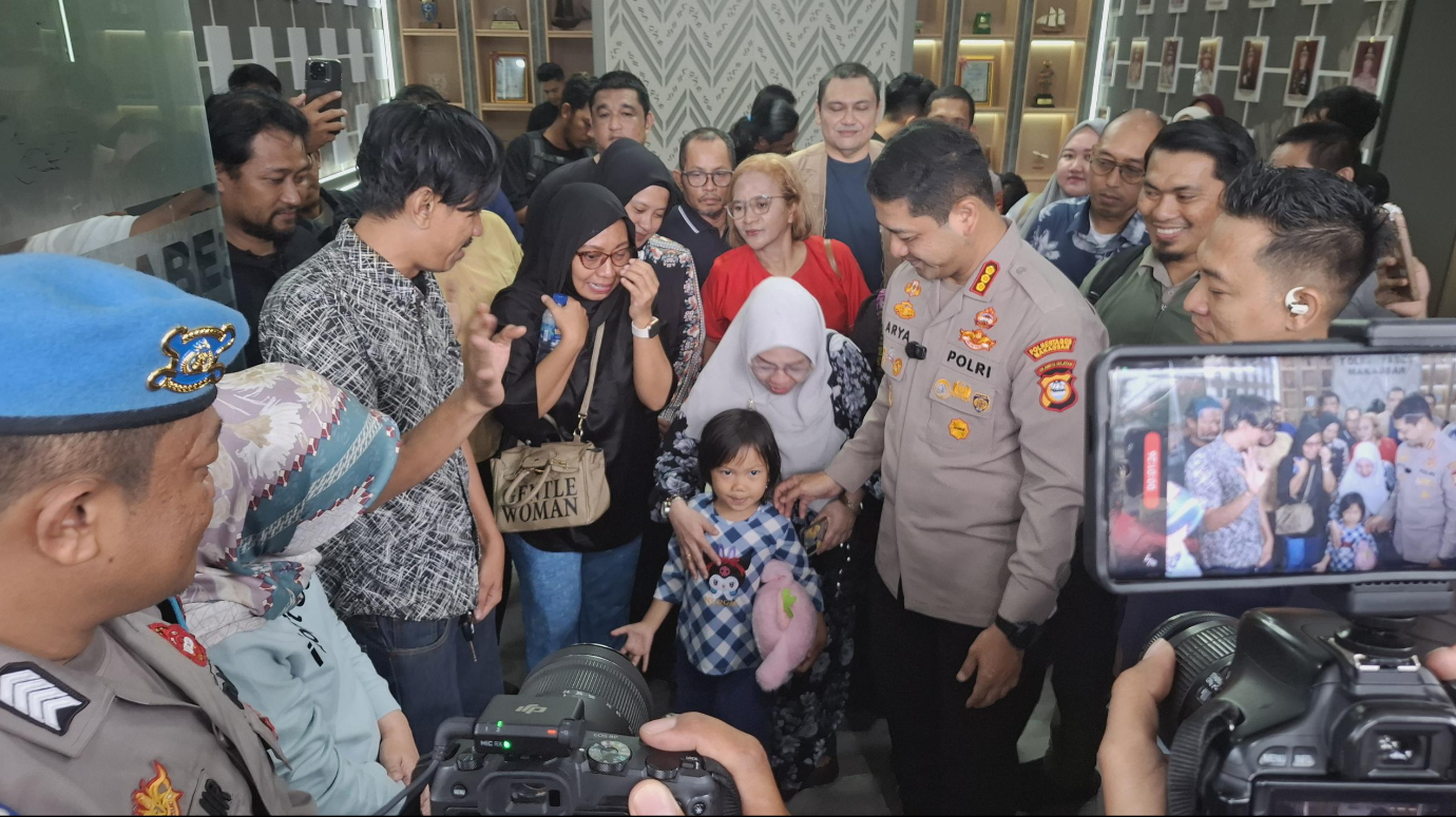 Bilqis balita asal Makassar ditemukan di Jambi (Liputan6.com/Fauzan)