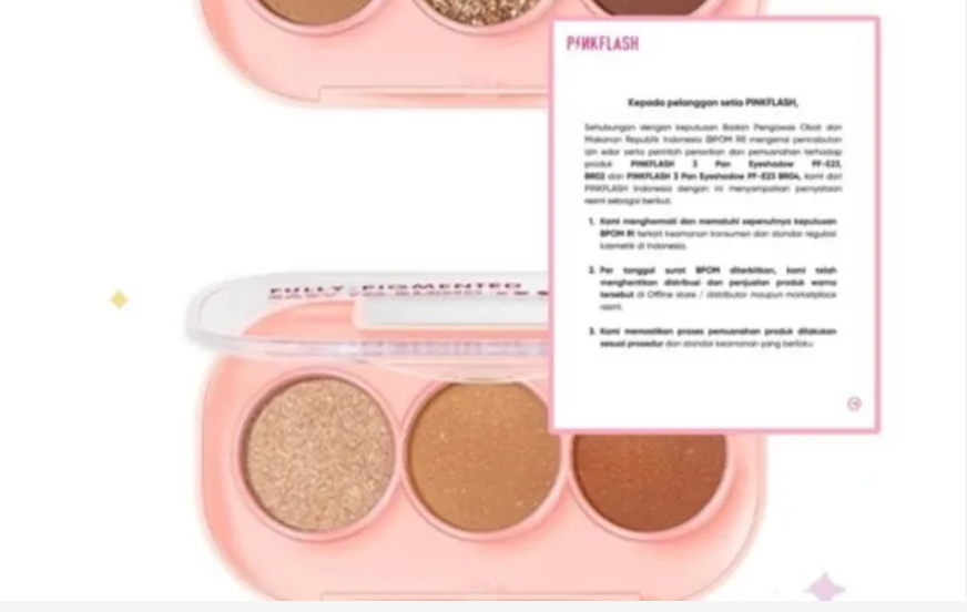 BPOM rilis 23 produk kosmetik dan skincare berbahaya yang mengandung merkuri, hidrokuinon, hingga pewarna sintetik /@herbyuss/instagram  Sumber Artikel berjudul " Bisa Picu Kanker! Ini 23 Produk Kosme