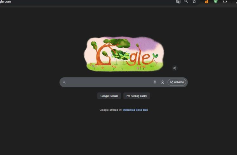 Google Doodle Hari Ayah Nasional 2025.(Tangkapan layar Google)