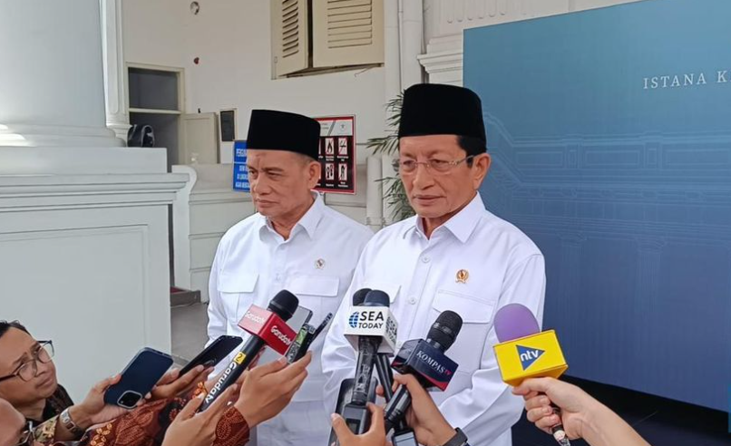 Menteri Agama Nasaruddin Umar dan Wakil Menteri Agama Romo Syafi