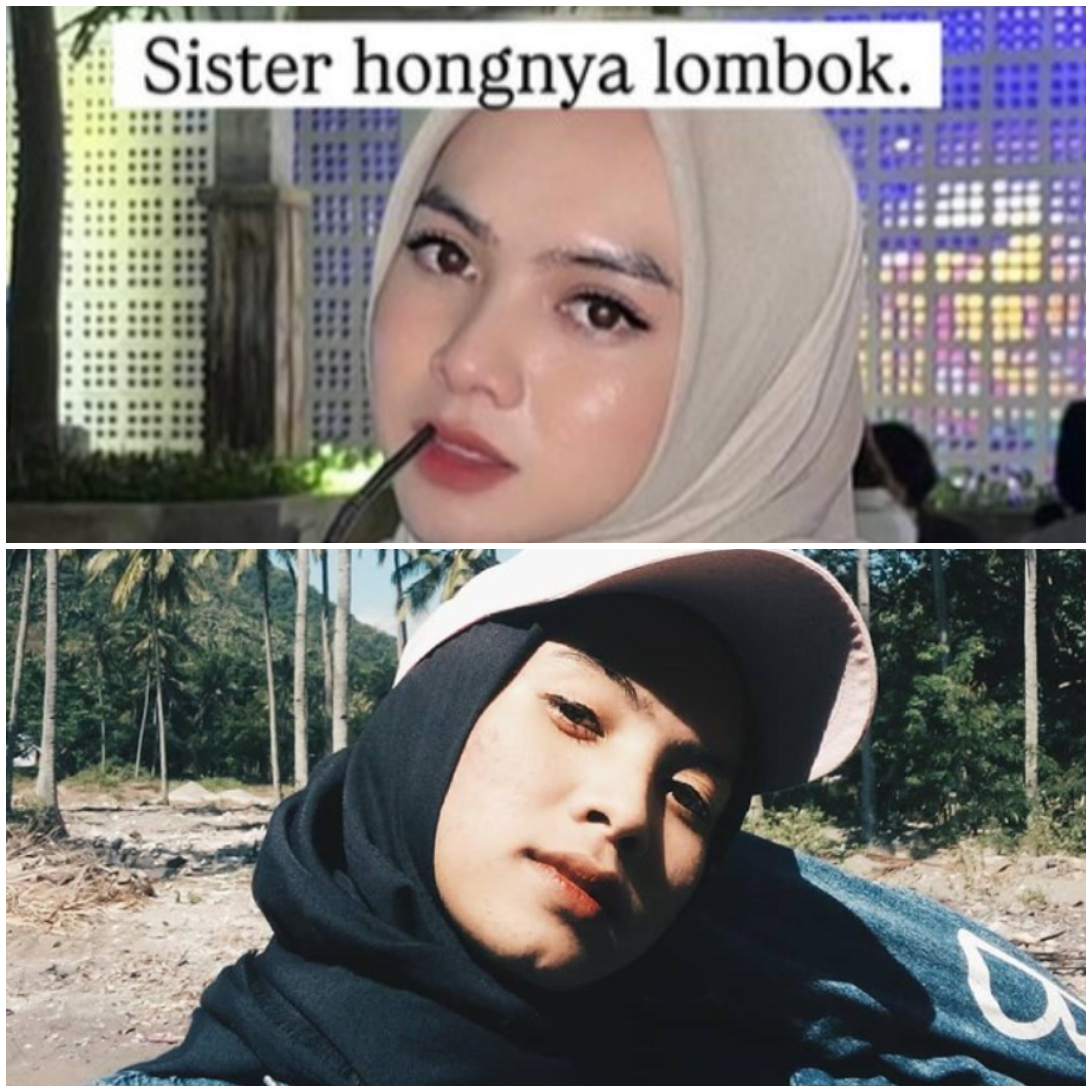 Makeup artist (MUA) yang berparas seperti wanita berhijab ternyata seorang pria. Bahkan banyak pria yang tertipu dengan paras cantiknya. (Foto: Dok. Instagram/@dea_lipha. )