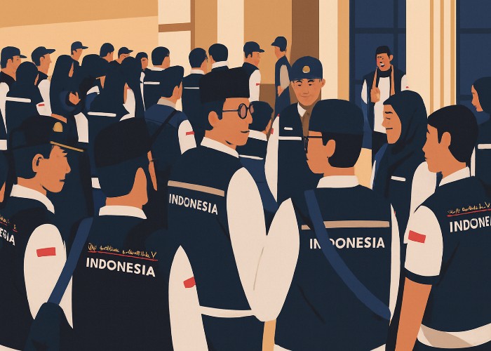 Ilustrasi Petugas Haji.