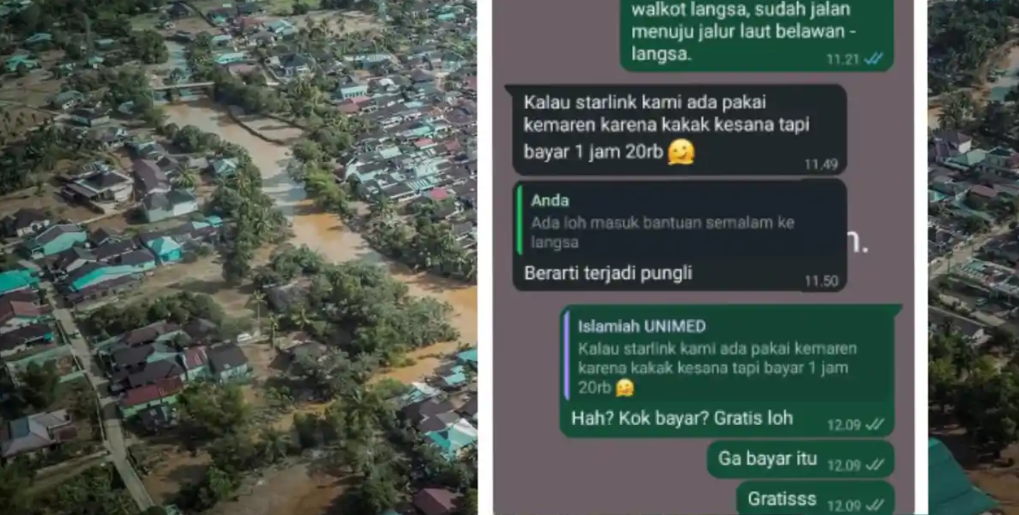 Pungli! Korban Banjir Sumatera Bayar Starlink Rp 20 Ribu/Jam: Padahal Gratis