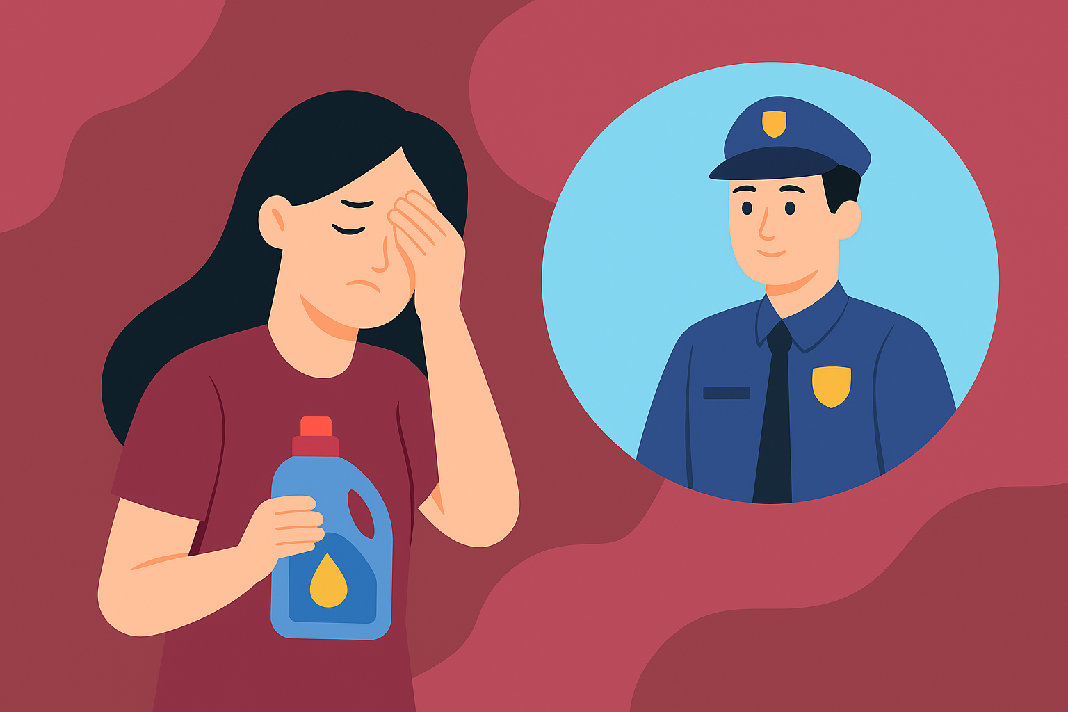 Ilustrasi siswi SMA Tanjung Bumi tenggak deterjen.