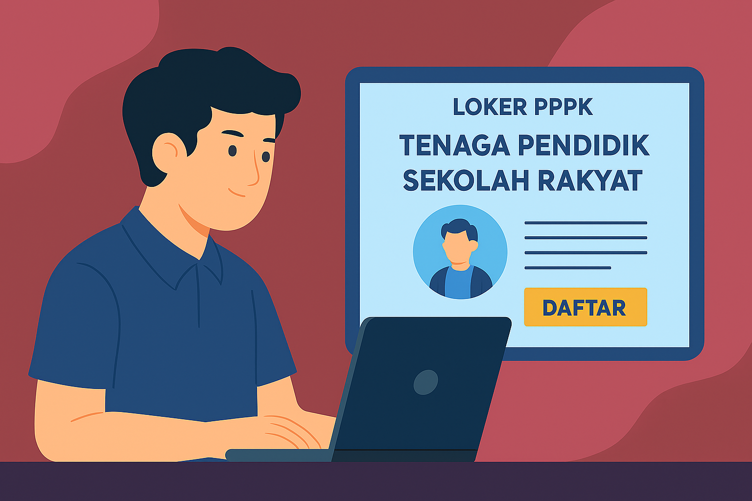 Ilustrasi PPPK Sekolah Rakyat.