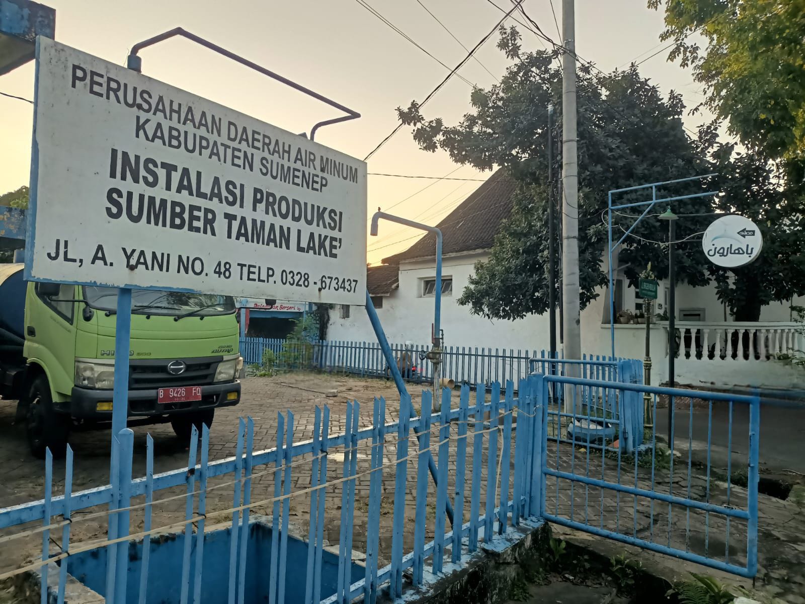 SUMBER AIR: Keberadaan sumur bor instalasi produksi Sumber Taman Lakek di Kelurahan Pajagalan, Kecamatan Kota Sumenep.&nbsp;
