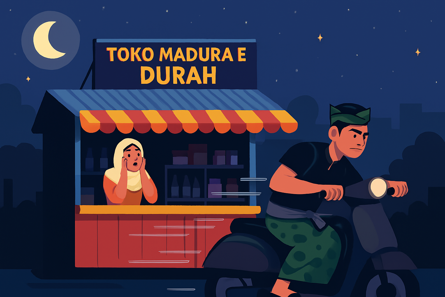 Warung Madura di Gianyar Bali kena tipu-tipu.