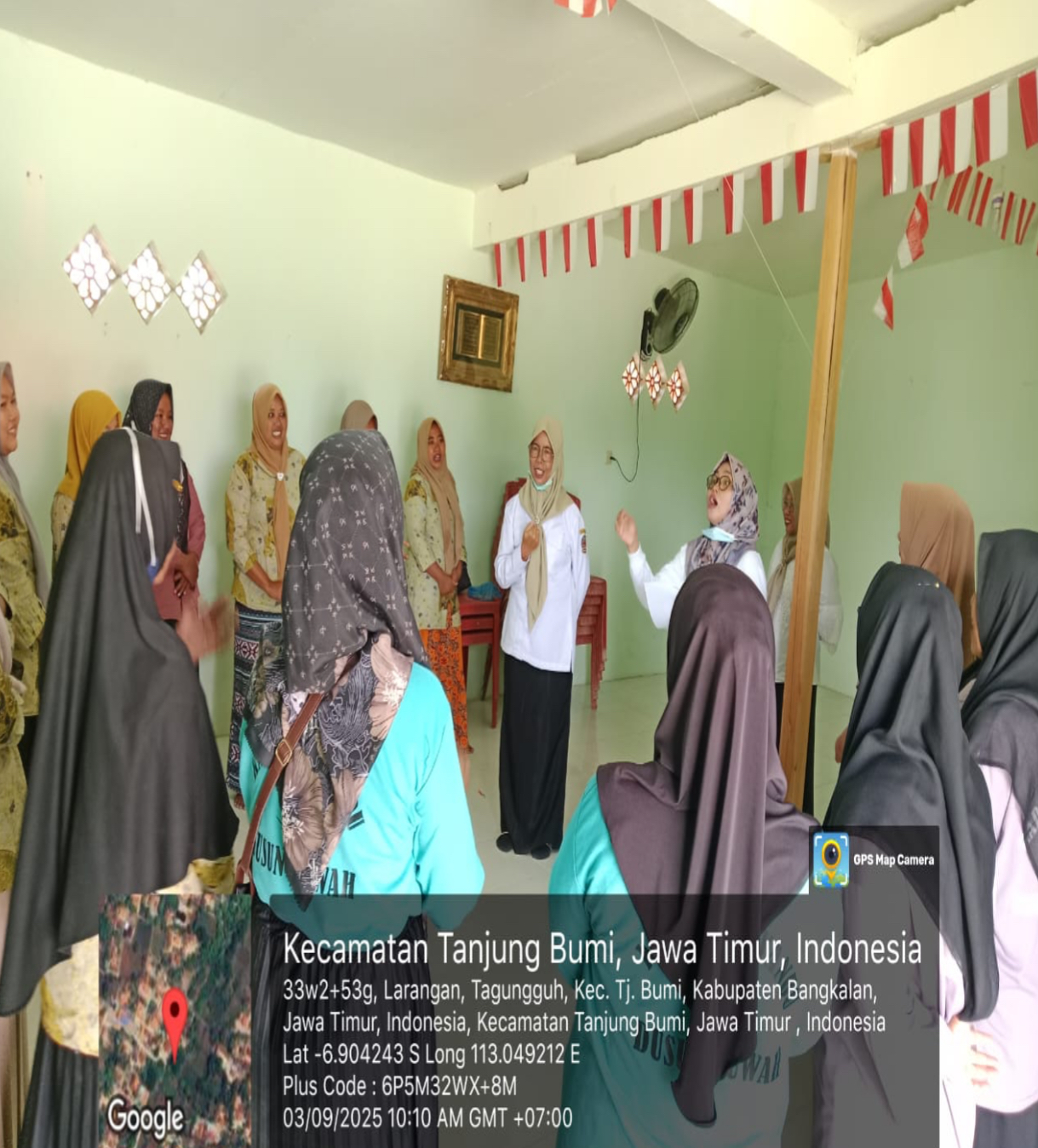 Kades Puksesmas Tanjungbumi tampak semangat dalam mengikuti kegiatan peningkatan kompetensi layanan kesehatan