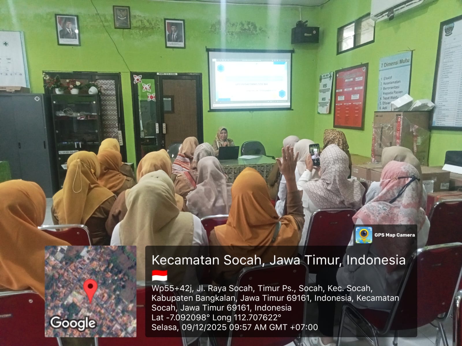 Puskesmas Socah menggelar mini lokakarya yang melibatkan pegawai dan bidan 7 desa, tujuannya mengevaluasi layanan kesehatan