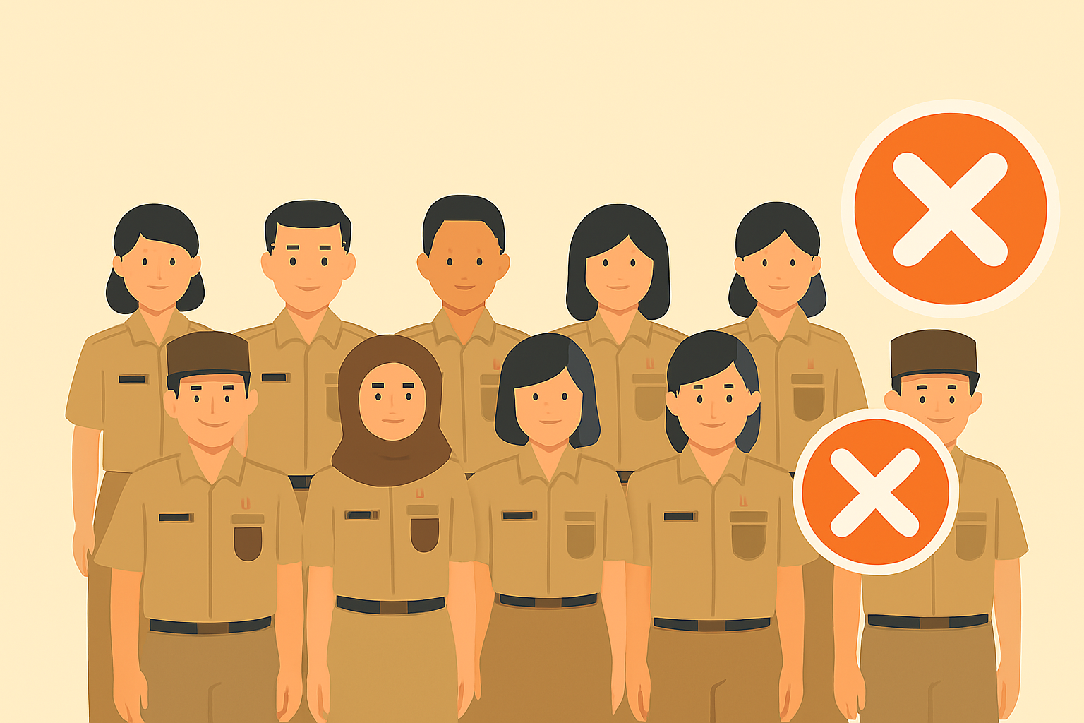 Ilustrasi PPPK paruh waktu gagal dilantik di Pamekasan.