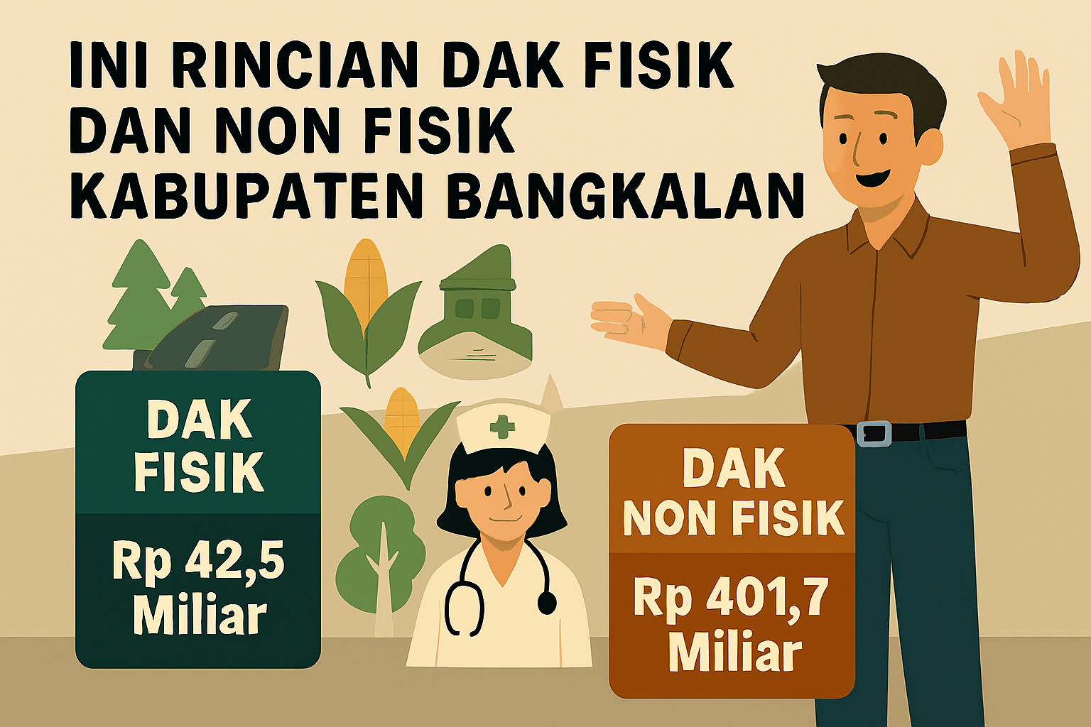 Ilustrasi DAK Fisik dan Non Fisik Kabupaten Bangkalan tahun 2026.