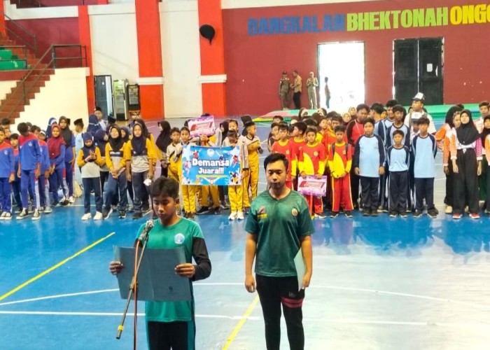 Ribuan Atlet Pelajar ikuti Olimpiade Olahraga di Gedung Olahraga (Gor) Sultan Abdul Kadirun, Senin (15/12/2025).