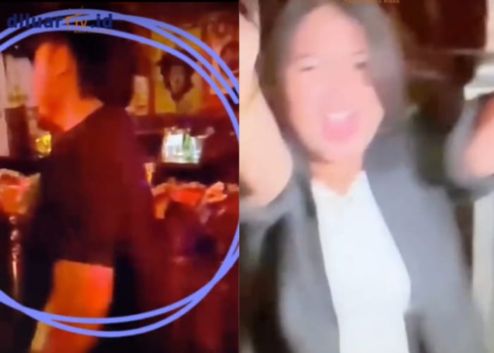 Tangkapan layar video diduga dua anggota DPRD Bangkalan dugem di klub malam.