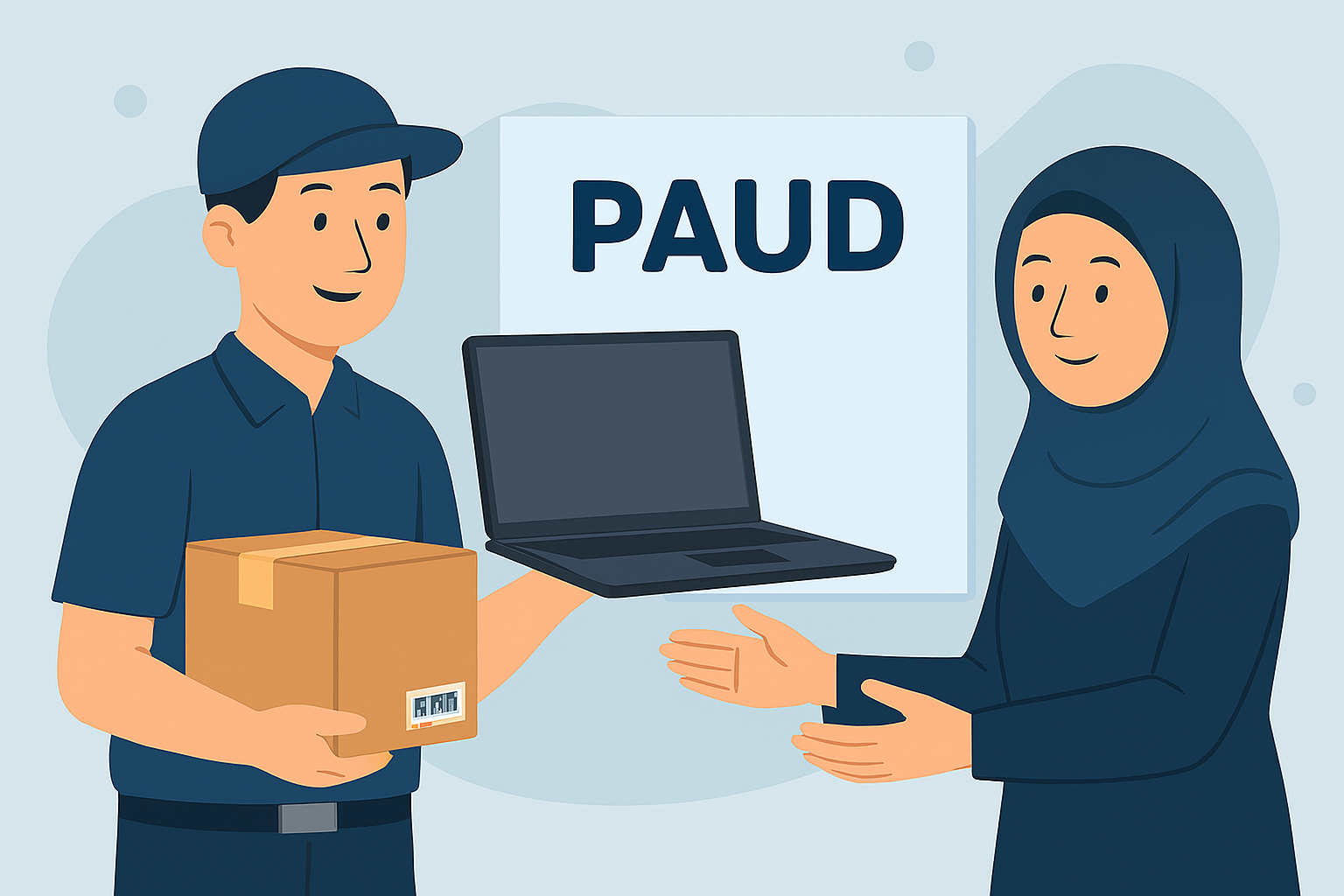 Ilustrasi bantuan digitalisasi.