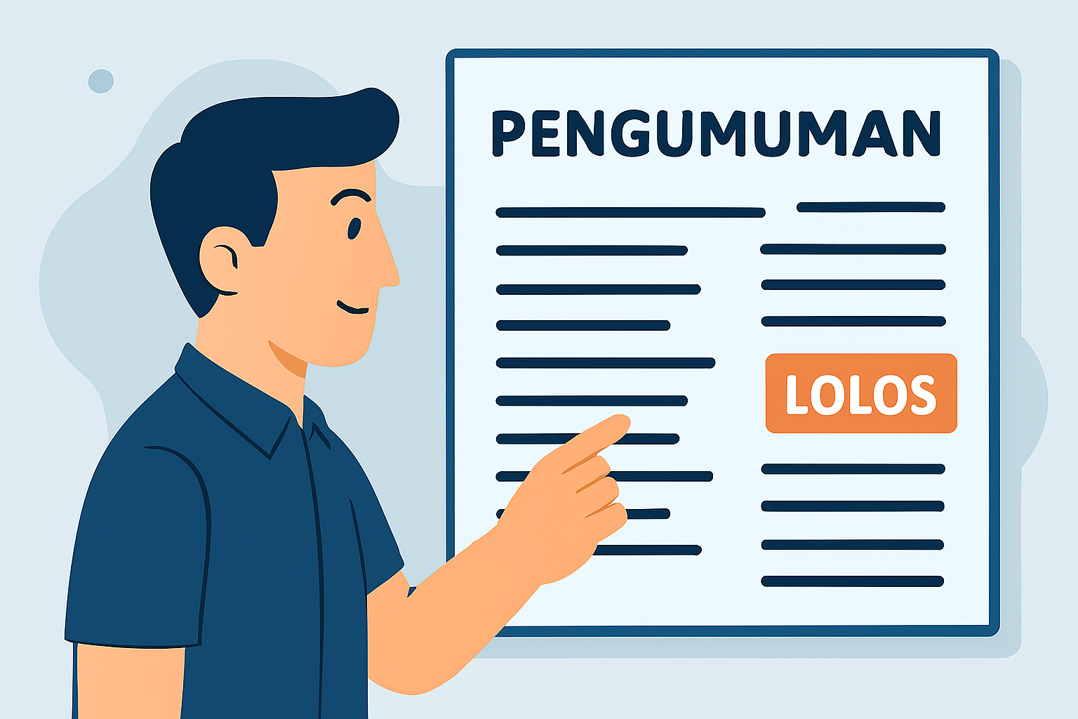 Pengumuman kelulusan tes CAT PPPK Sekolah Rakyat wilayah Bangkalan.