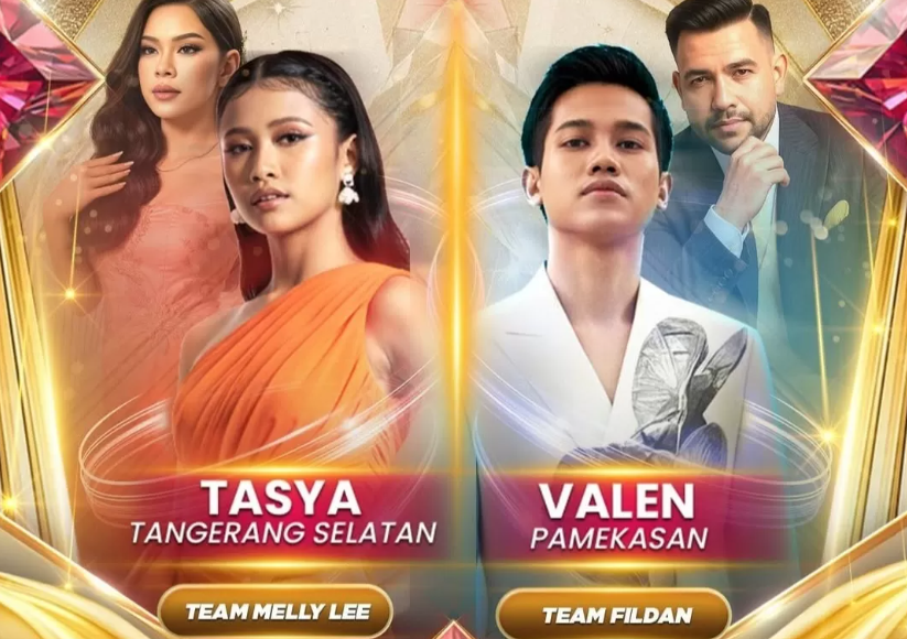 Hasil Grand Final 1 Dangdut Academy 7 malam pertama, Valen unggul virtual gift atas Tasya. (Indosiar)