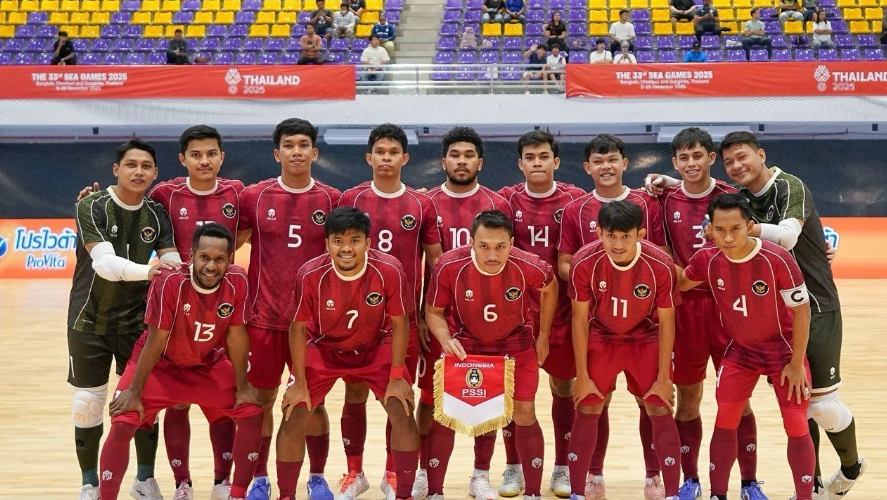 Timnas Futsal Indonesia Tekuk Malaysia di SEA Games 2025. (bola.net)