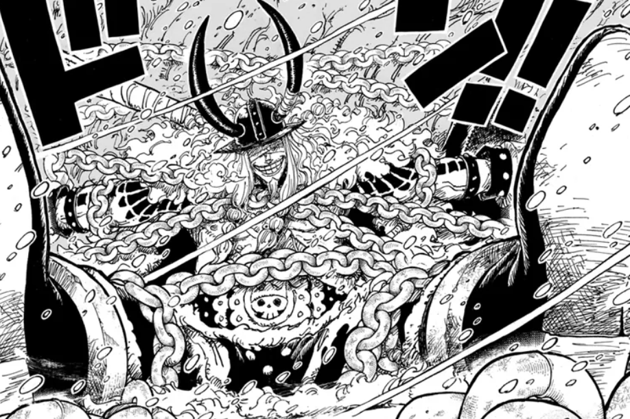 Bocoran One Piece 1170 Loki makan buah iblis dan serang Harald dengan Conqueror