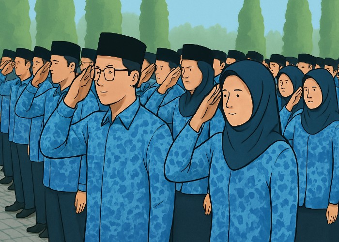 Ilustrasi ASN soal penerapan sistem gaji single salary.