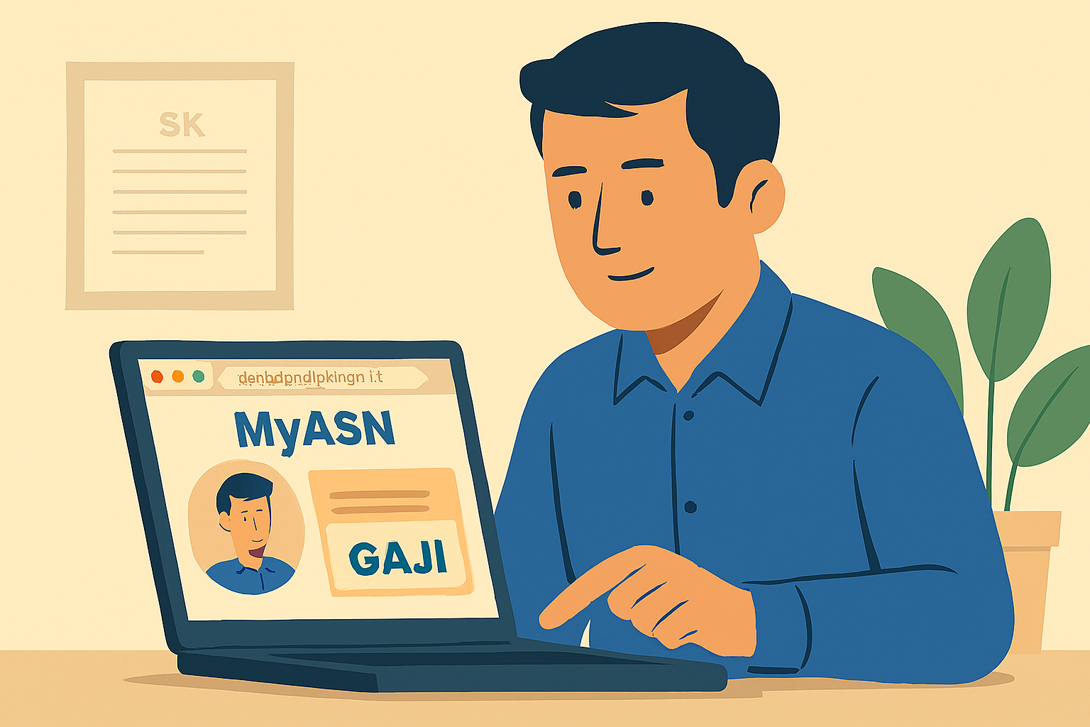 Ilustrasi cek gaji PPPK Paruh waktu.