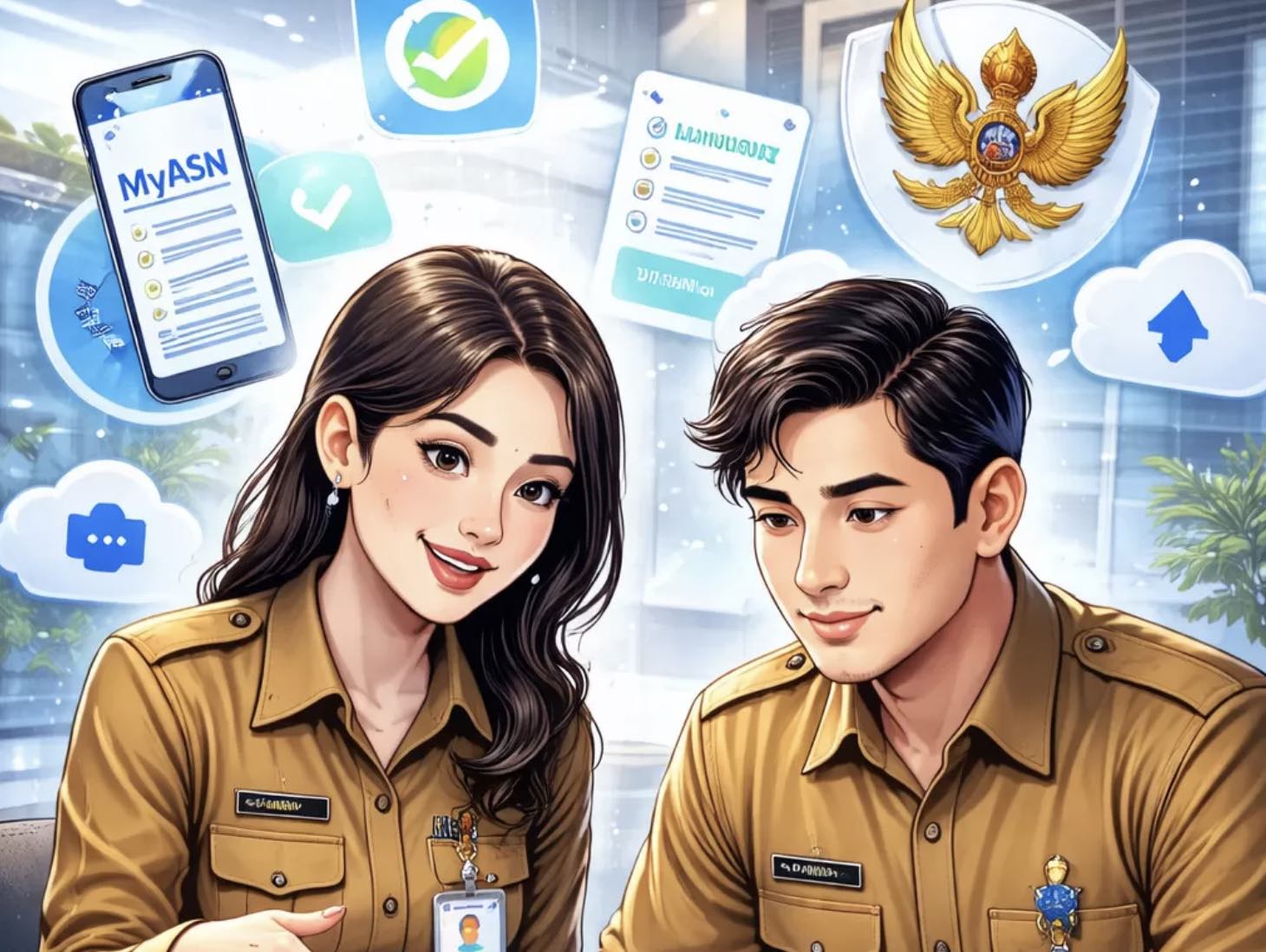 Nilai SKP Belum Muncul di MyASN? Ini Cara Kirim Lewat ASN Digital. (ilustrasi AI)