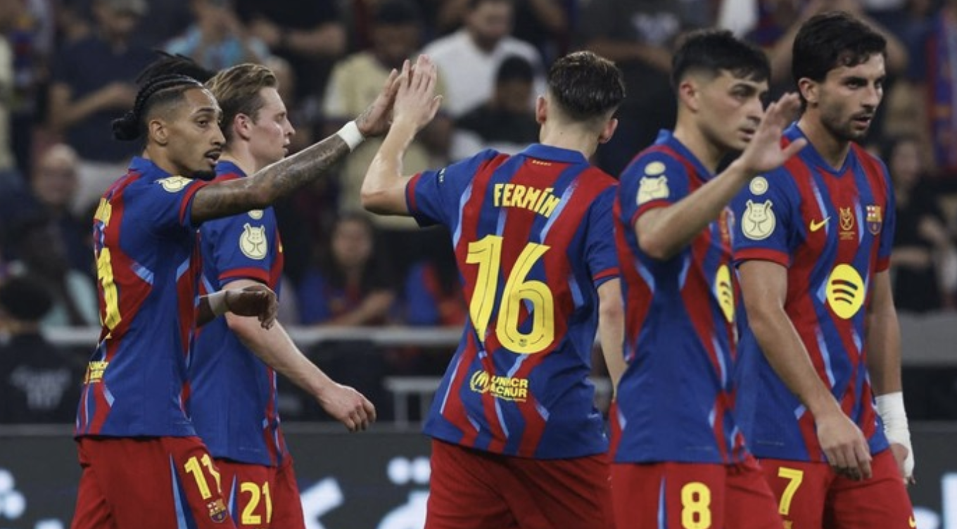 Barcelona lolos ke final Piala Super Spanyol 2026 (Foto: REUTERS/Vincent West)